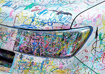 落書きやイタズラ傷